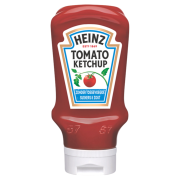 Heinz Tomaten Ketchup zonder toegevoegde suikers & zout 400ml