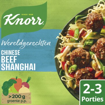Knorr Wereldgerechten Maaltijdpakket Chinese Beef Shanghai 242g