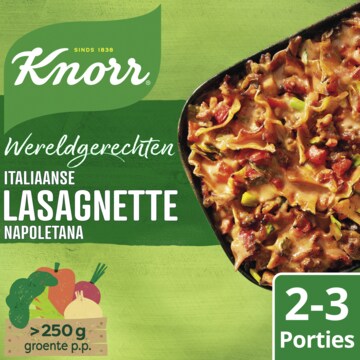 Knorr Wereldgerechten Maaltijdpakket Italiaanse Lasagnette Napoletana 240g