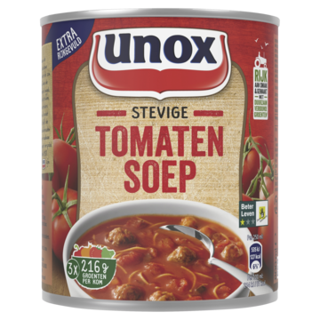 Unox Soep In Blik Stevige Tomatensoep 800ml