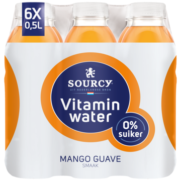 Sourcy Vitamin Water Mango Guave Smaak 6 x 0, 5L