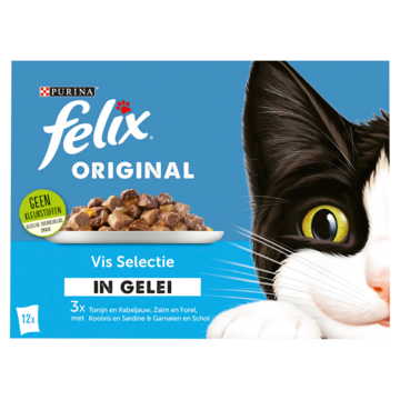FELIX Original Vis Selectie in Gelei 12 x 85g