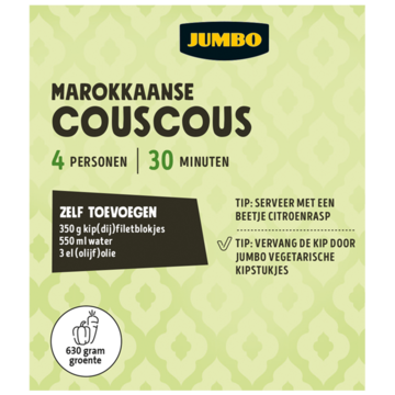 Jumbo Maaltijdpakket voor Marokkaanse Couscous 4 Personen