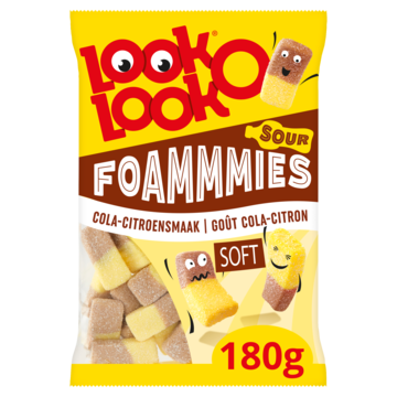 Look-O-Look Foammmies Cola Lemon Zoet Snoep Zak 180 gram