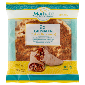 Marhaba Lahmacun Turkish Pizza Wraps 2 x 150g