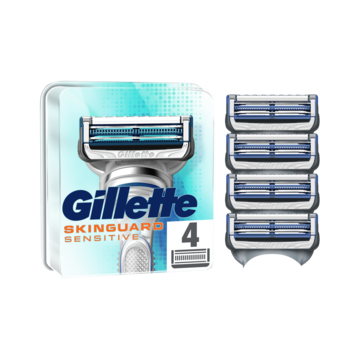 Gillette SkinGuard Sensitive Navulscheermesjes, 4 Stuks