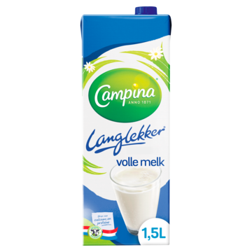 Campina Langlekker volle melk 1 5L