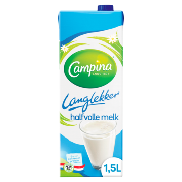 Campina Langlekker halfvolle melk 1, 5L