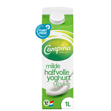 Campina Halfvolle milde yoghurt 1L