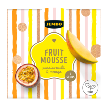 Jumbo Fruitmousse Passievrucht & Mango 2 x 70g