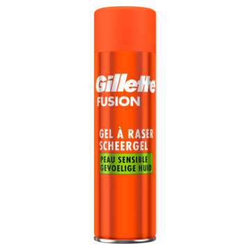 Gillette Fusion Scheergel Met Amandelolie, Voor De Gevoelige Huid, 200ml
