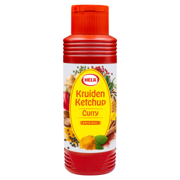 Hela Kruiden Ketchup Curry Original 348g