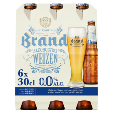 Brand Weizen 0.0 Bier Fles 6 x 30cl