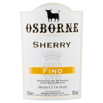 Osborne Sherry Fino 75cl