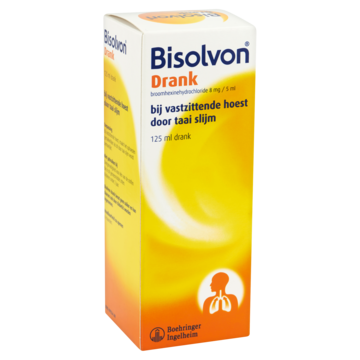 Bisolvon Elixer Forte hoestdrank 125 ml (8 mg/ 5 ml)
