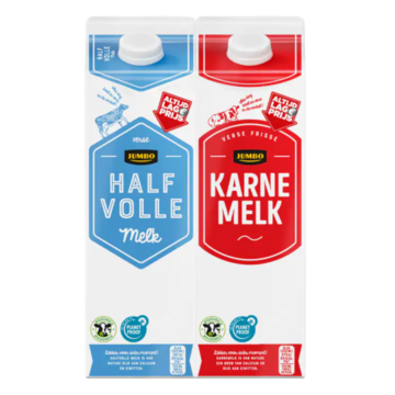 Jumbo Karnemelk & Halfvolle Melk