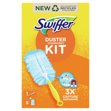 Swiffer Duster Trap & Lock-kit (1 Handvat + 5 Navullingen)