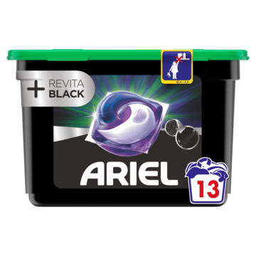 Ariel All-in-1 Pods Wasmiddelcapsules +Revitablack, 13 Wasbeurten