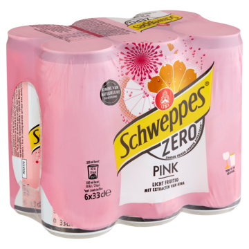Schweppes Zero Pink 6 x 33cl