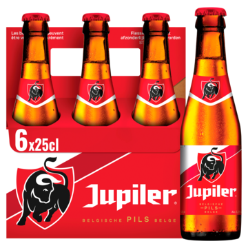 Jupiler Belgisch Pils Bier Flessen 6 x 25cl
