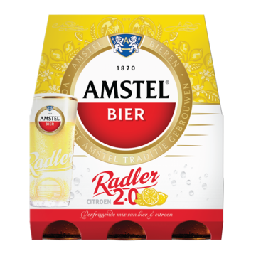 Amstel Radler Bier Citroen Fles 6 x 30cl