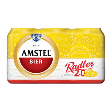 Amstel Radler Bier Citroen Gekoeld Blik 6 x 33cl