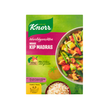Knorr Wereldgerechten Indiase Kip Madras Familiepakket