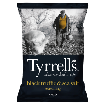 Tyrrells Chips Black Truffle & Sea Salt 150g