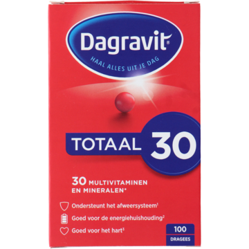 Dagravit - Totaal 30 Multivitaminen dragees, 100 stuks