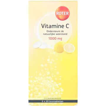 Rotor - Vitamine C bruistabletten citroen, 2 x 20 stuks