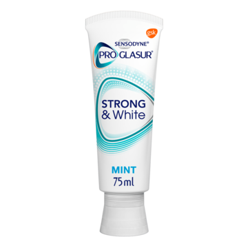 Jumbo Sensodyne Proglasur Strong and White Dagelijkse Tandpasta bij Tanderosie 75ml aanbieding