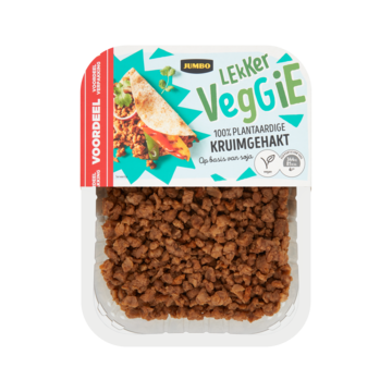 Jumbo Lekker Veggie Kruimgehakt Voordeelverpakking Vegan 375g