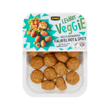 Jumbo Lekker Veggie Falafel Hot & Spicy Vegan 200g