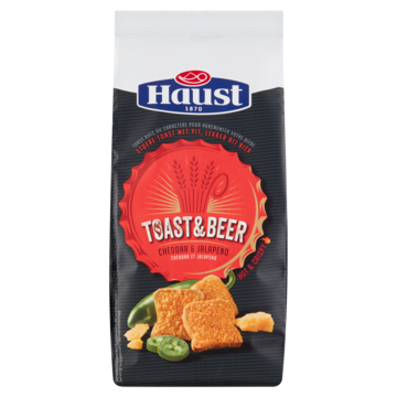 Haust Toast & Beer Cheddar & Jalapeno 125g