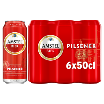 Gevoelig ontspannen Tolk Amstel Pilsener Bier Blik 6 x 50cl bestellen? - Wijn, bier, sterke drank —  Jumbo Supermarkten