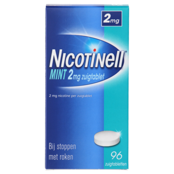 Nicotinell Mint zuigtabletten, helpt je te stoppen met roken 2 mg, 96 stuks