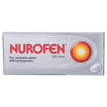 Nurofen Ibuprofen tabletten 200 mg, 12 stuks
