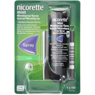 Nicorette Menthol mint mondspray 1 mg, 13, 2ml