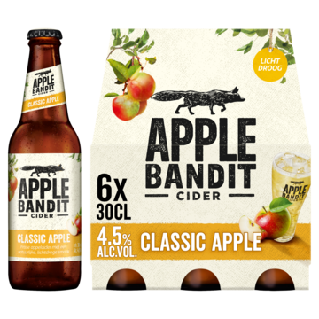 Apple Bandit Cider Classic Apple Fles 6 x 30cl