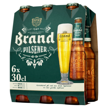 Brand Pilsener Bier Fles 6 x 30cl