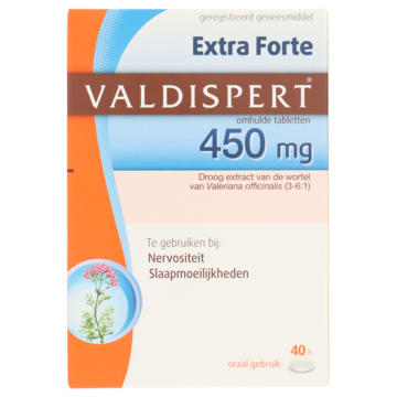 Valdispert Extra Forte tabletten 450 mg, 40 stuks