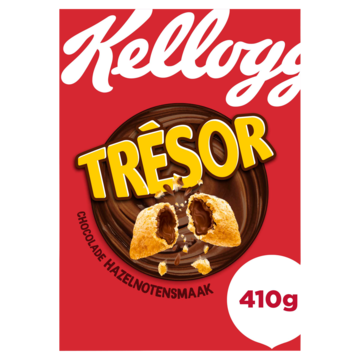 Kellogg's Trésor Chocolade Hazelnotensmaak ontbijtgranen 410g