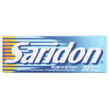 Saridon tabletten tegen hoofd- en spierpijn, 20 stuks