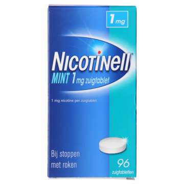 Nicotinell Mint zuigtabletten, helpt je te stoppen met roken 1 mg, 96 stuks