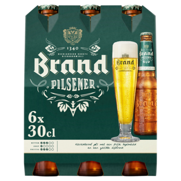 Brand Pilsener Bier Fles 6 x 30cl