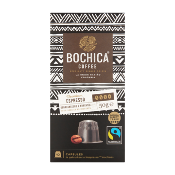 Bochica Coffee Premium Espresso 10 Stuks 50g