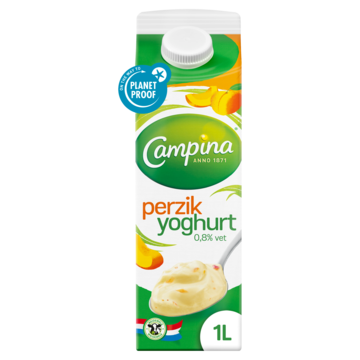 Campina yoghurt perzik 1L