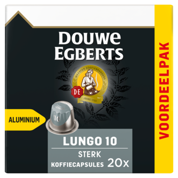 Douwe Egberts Lungo Sterk Koffiecups Voordeelpak 20 Stuks