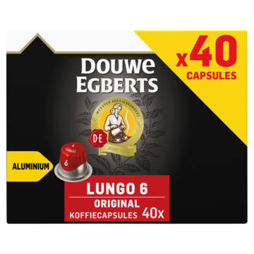 Douwe Egberts Lungo Original Koffiecups Familiepak 40 Stuks