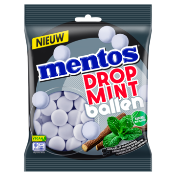 Mentos Drop Mint Ballen 220g